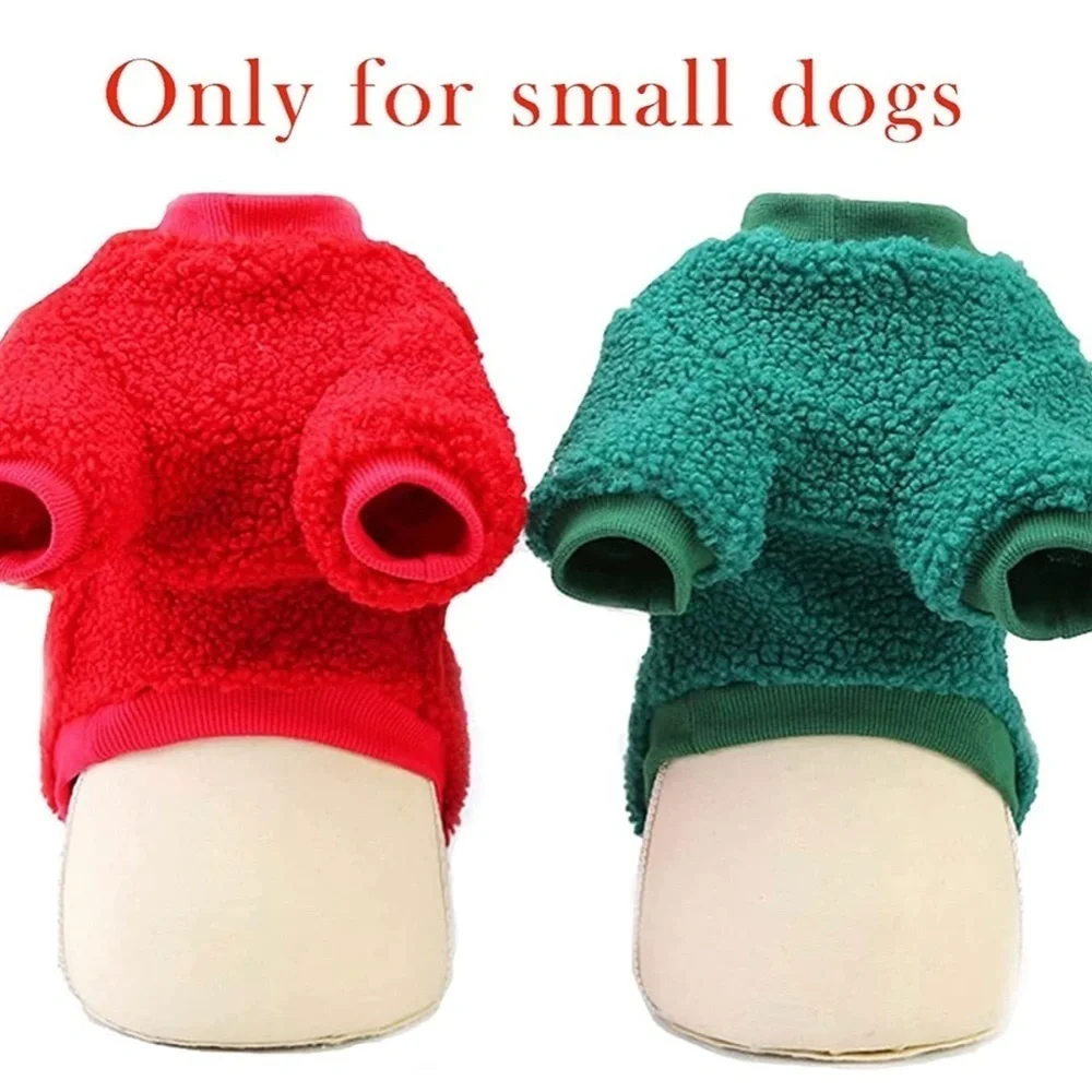 2PCS Dog Sweaters Christmas Outfits for Chihuahua Yorkie Warm Knitted Ho…